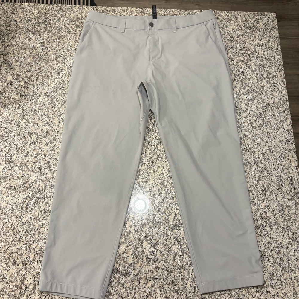 Lululemon ABC Pant Classic 38 Gray 5 Pocket Warpstreme Golf Work Trousers